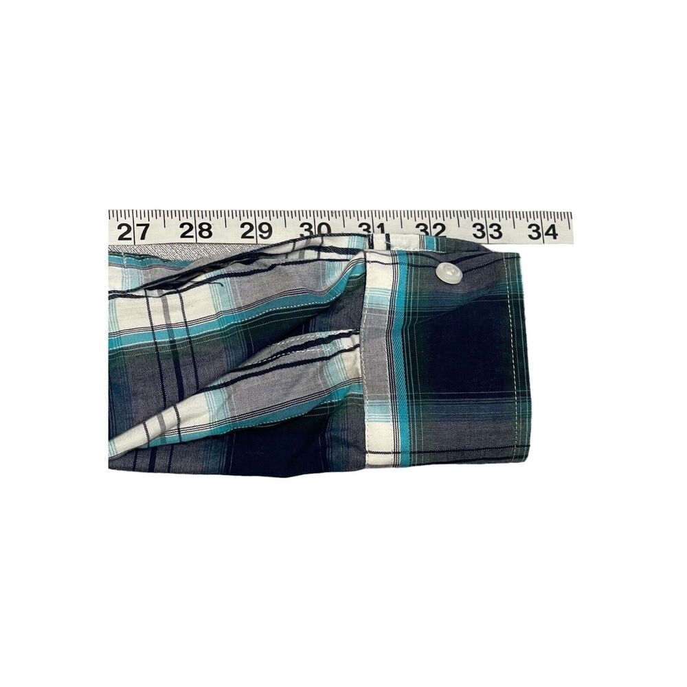 Beverly Hills Polo Club Shirt Men's Medium Multicolor Plaid Cotton Button-Up - Picture 6 of 7